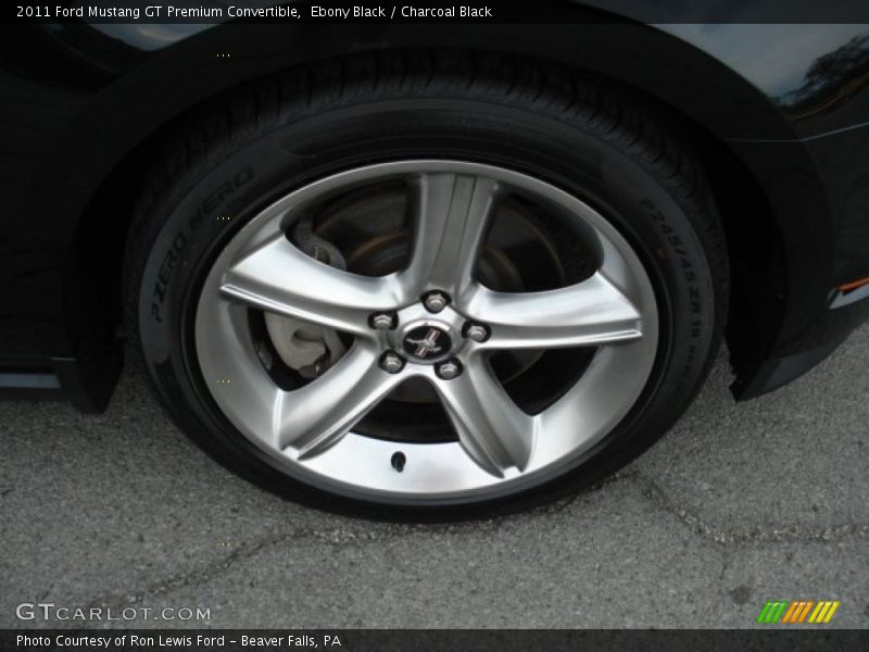 Ebony Black / Charcoal Black 2011 Ford Mustang GT Premium Convertible