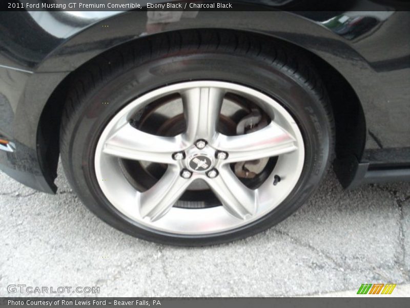 Ebony Black / Charcoal Black 2011 Ford Mustang GT Premium Convertible