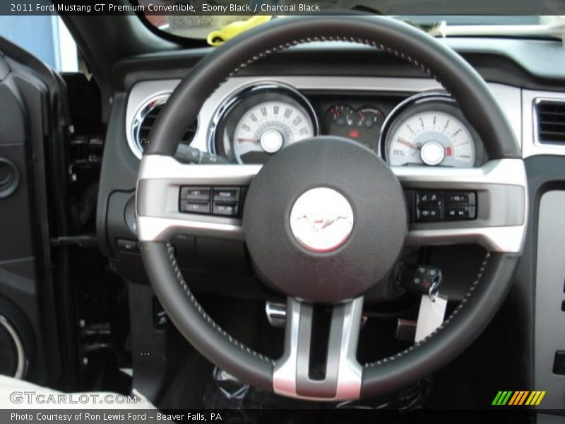 Ebony Black / Charcoal Black 2011 Ford Mustang GT Premium Convertible