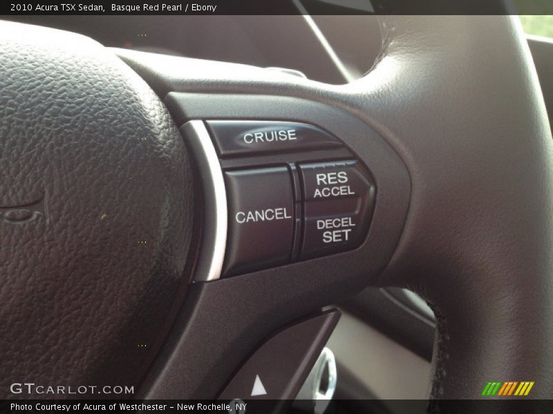Basque Red Pearl / Ebony 2010 Acura TSX Sedan