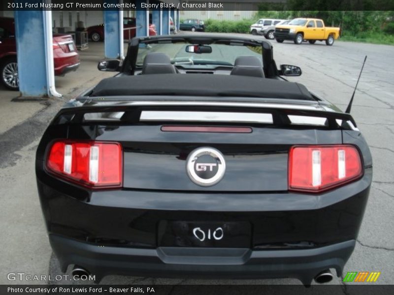 Ebony Black / Charcoal Black 2011 Ford Mustang GT Premium Convertible