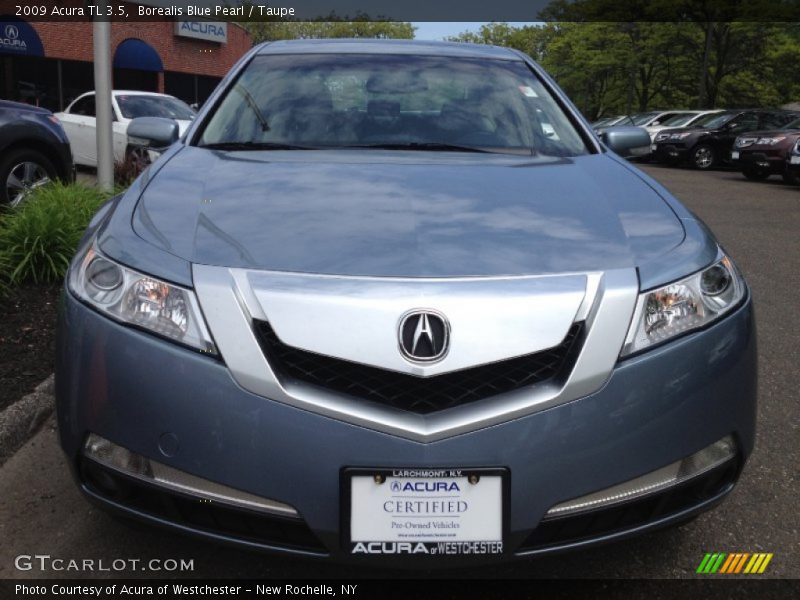 Borealis Blue Pearl / Taupe 2009 Acura TL 3.5