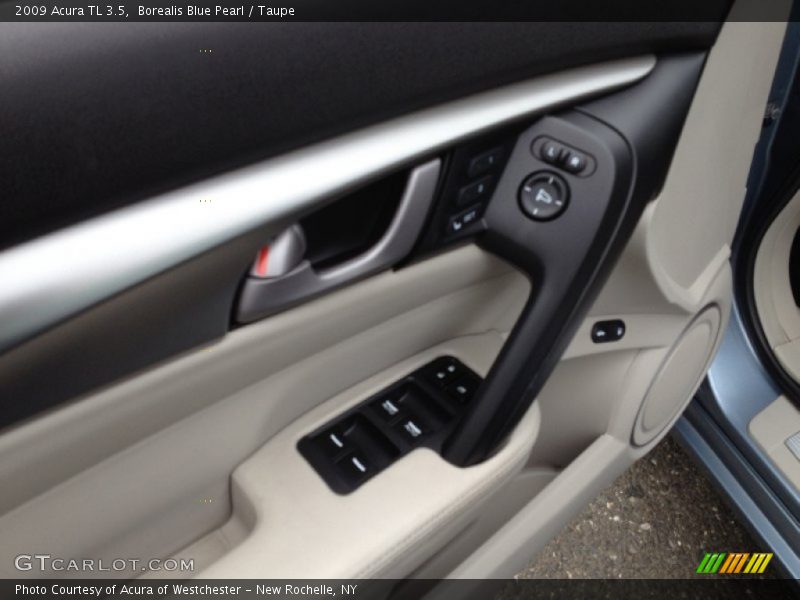Borealis Blue Pearl / Taupe 2009 Acura TL 3.5