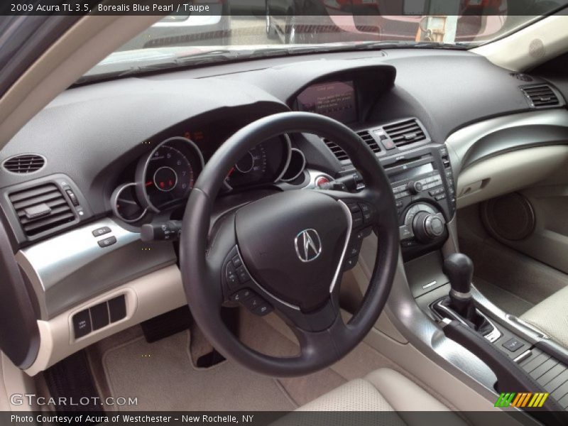 Borealis Blue Pearl / Taupe 2009 Acura TL 3.5