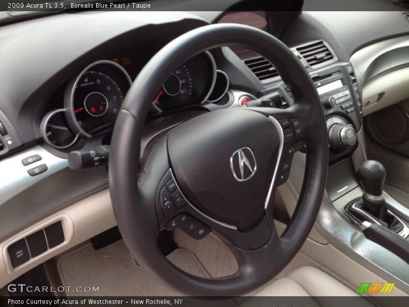Borealis Blue Pearl / Taupe 2009 Acura TL 3.5