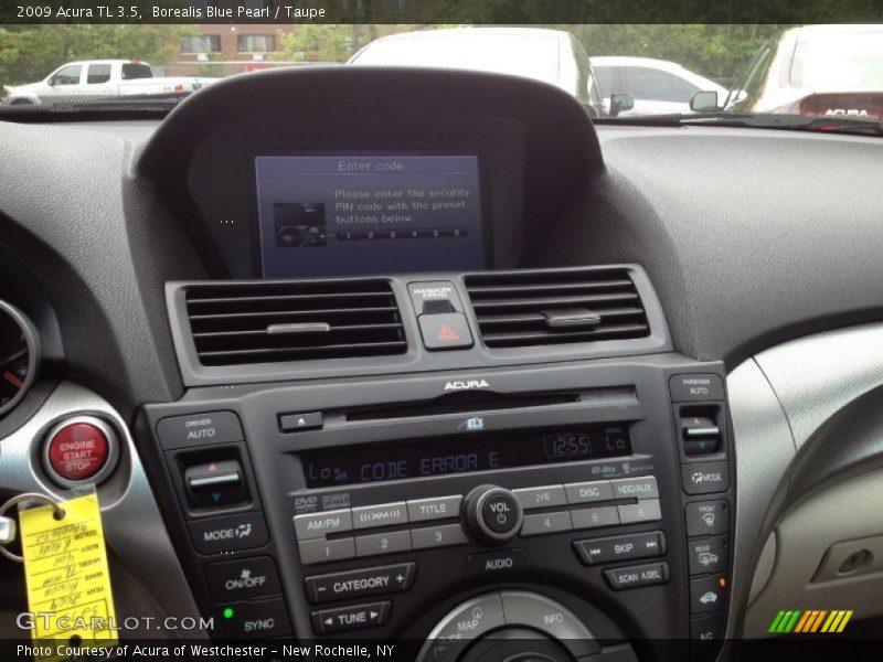Borealis Blue Pearl / Taupe 2009 Acura TL 3.5