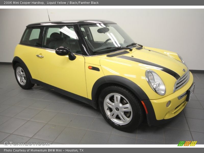 Liquid Yellow / Black/Panther Black 2006 Mini Cooper Hardtop
