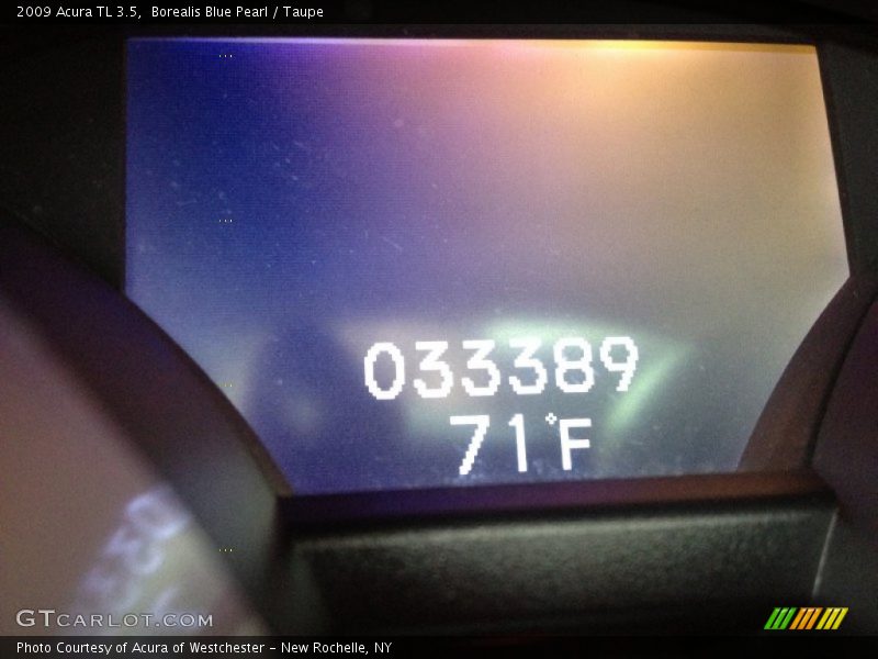 Borealis Blue Pearl / Taupe 2009 Acura TL 3.5