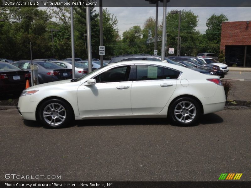 White Diamond Pearl / Ebony 2009 Acura TL 3.5