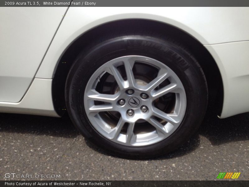 White Diamond Pearl / Ebony 2009 Acura TL 3.5