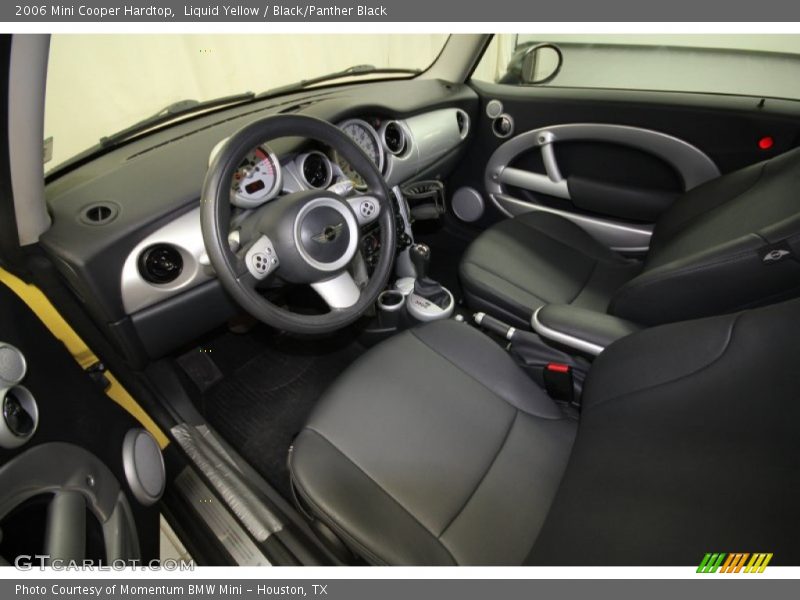 Liquid Yellow / Black/Panther Black 2006 Mini Cooper Hardtop