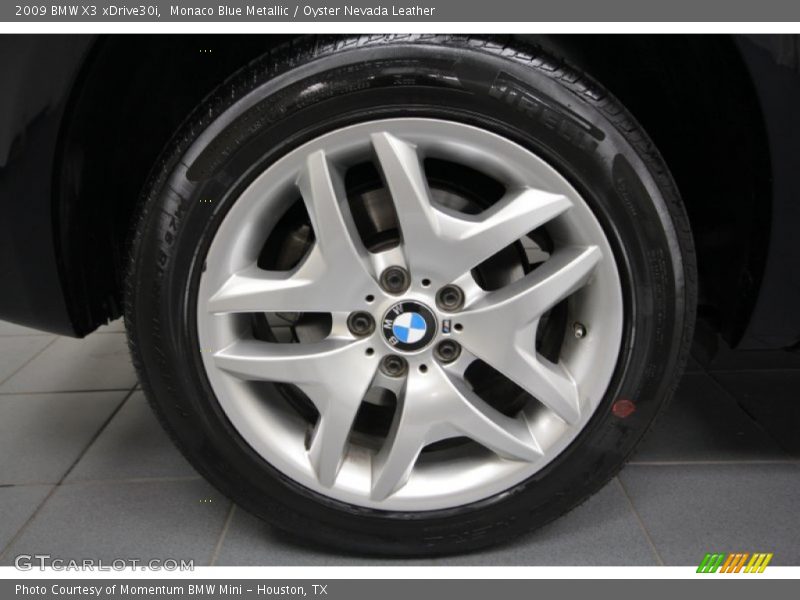 Monaco Blue Metallic / Oyster Nevada Leather 2009 BMW X3 xDrive30i