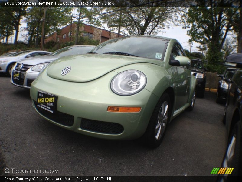 Gecko Green / Black 2008 Volkswagen New Beetle SE Coupe
