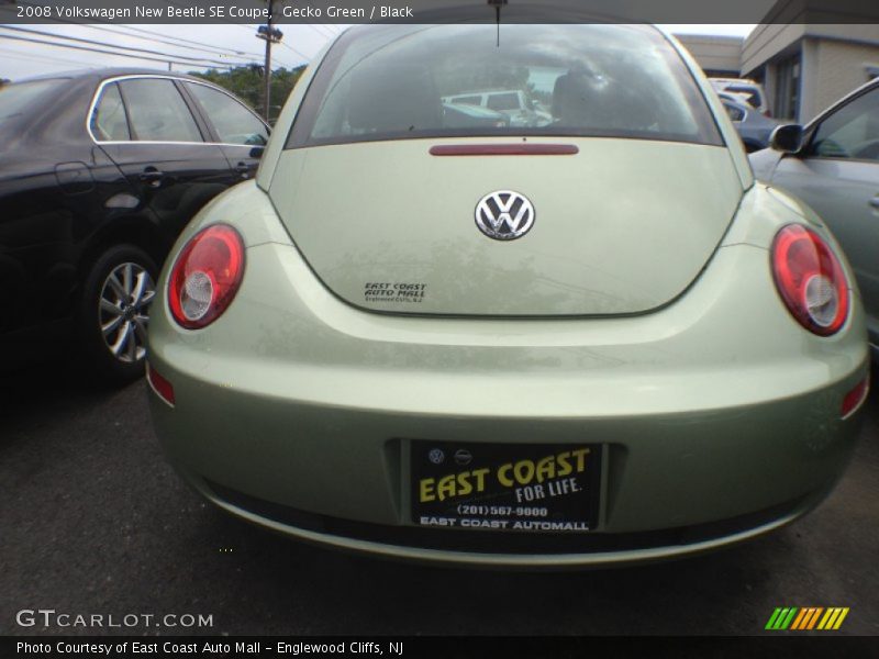 Gecko Green / Black 2008 Volkswagen New Beetle SE Coupe