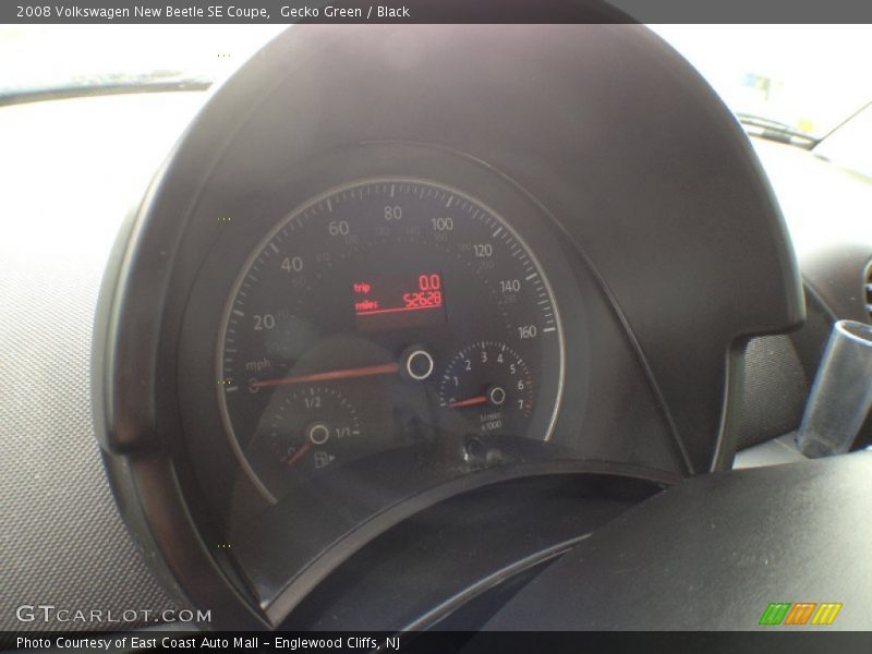 Gecko Green / Black 2008 Volkswagen New Beetle SE Coupe