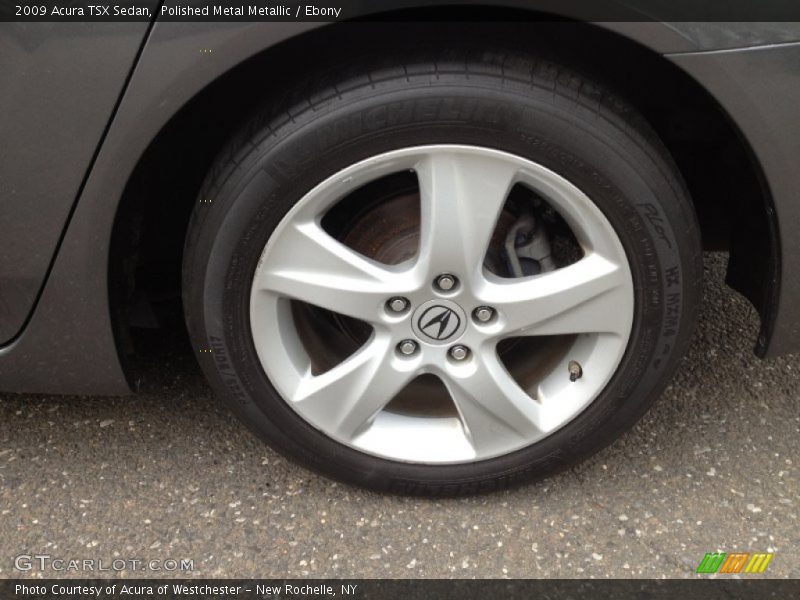 Polished Metal Metallic / Ebony 2009 Acura TSX Sedan