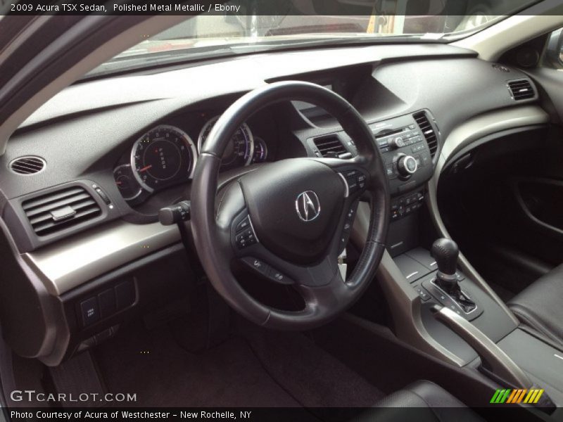 Polished Metal Metallic / Ebony 2009 Acura TSX Sedan