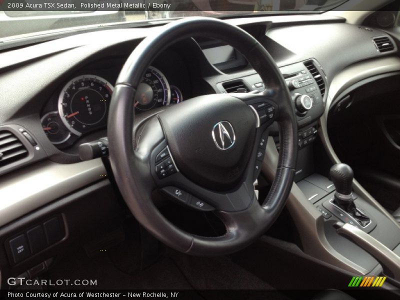 Polished Metal Metallic / Ebony 2009 Acura TSX Sedan