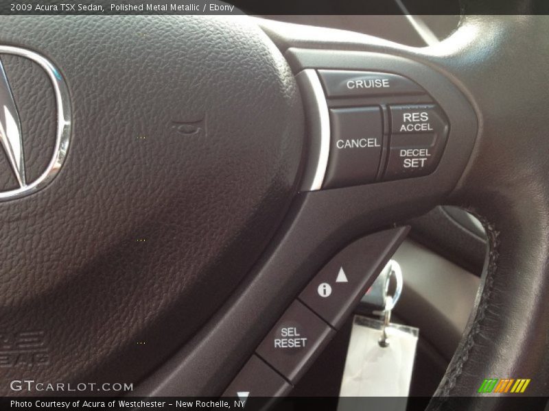 Polished Metal Metallic / Ebony 2009 Acura TSX Sedan