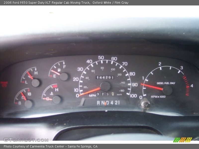  2006 F650 Super Duty XLT Regular Cab Moving Truck XLT Regular Cab Moving Truck Gauges