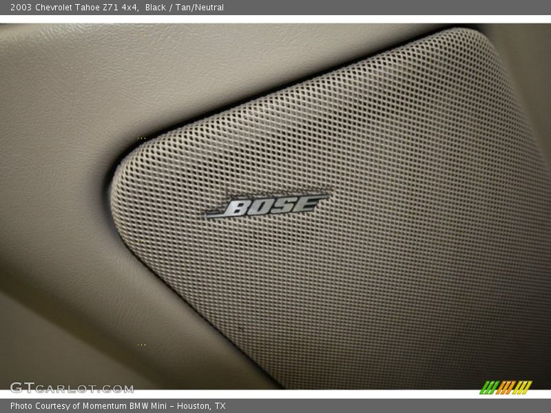 Black / Tan/Neutral 2003 Chevrolet Tahoe Z71 4x4