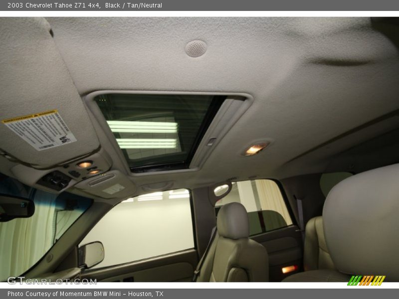 Black / Tan/Neutral 2003 Chevrolet Tahoe Z71 4x4