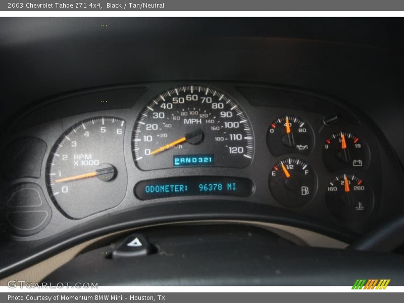 Black / Tan/Neutral 2003 Chevrolet Tahoe Z71 4x4