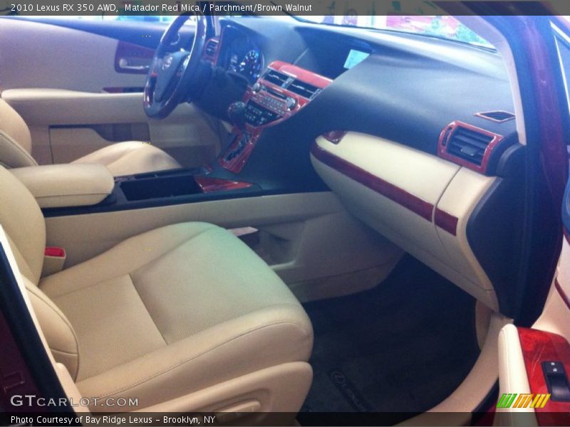 Matador Red Mica / Parchment/Brown Walnut 2010 Lexus RX 350 AWD