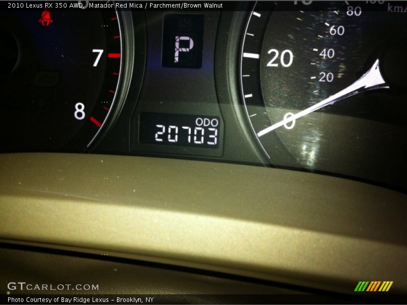 Matador Red Mica / Parchment/Brown Walnut 2010 Lexus RX 350 AWD