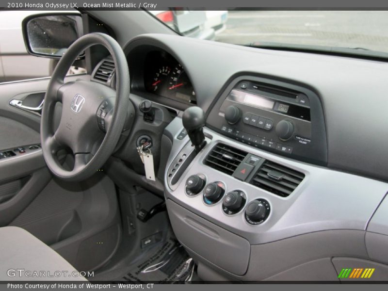 Ocean Mist Metallic / Gray 2010 Honda Odyssey LX