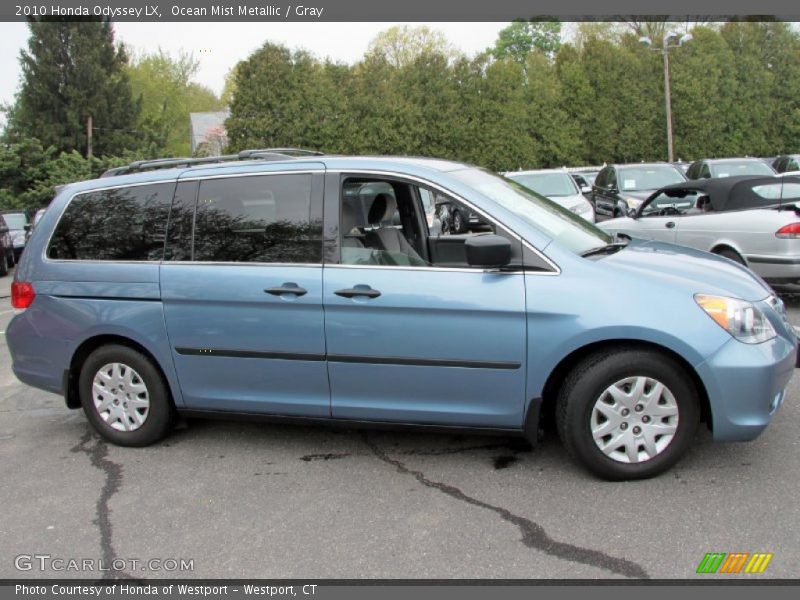 Ocean Mist Metallic / Gray 2010 Honda Odyssey LX