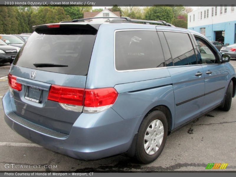 Ocean Mist Metallic / Gray 2010 Honda Odyssey LX
