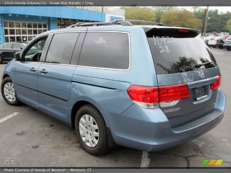 Ocean Mist Metallic / Gray 2010 Honda Odyssey LX