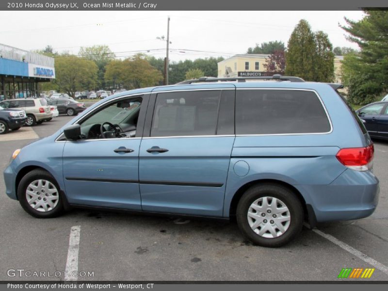 Ocean Mist Metallic / Gray 2010 Honda Odyssey LX
