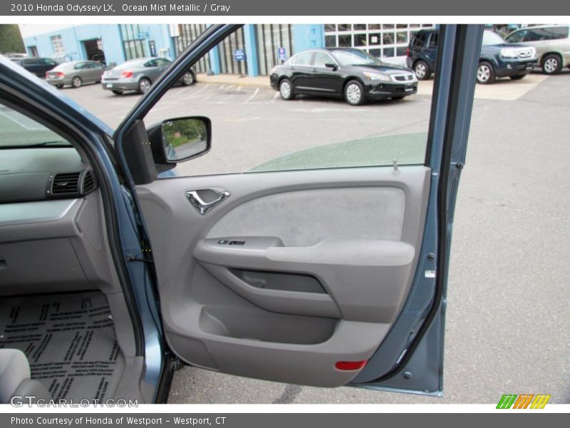 Ocean Mist Metallic / Gray 2010 Honda Odyssey LX