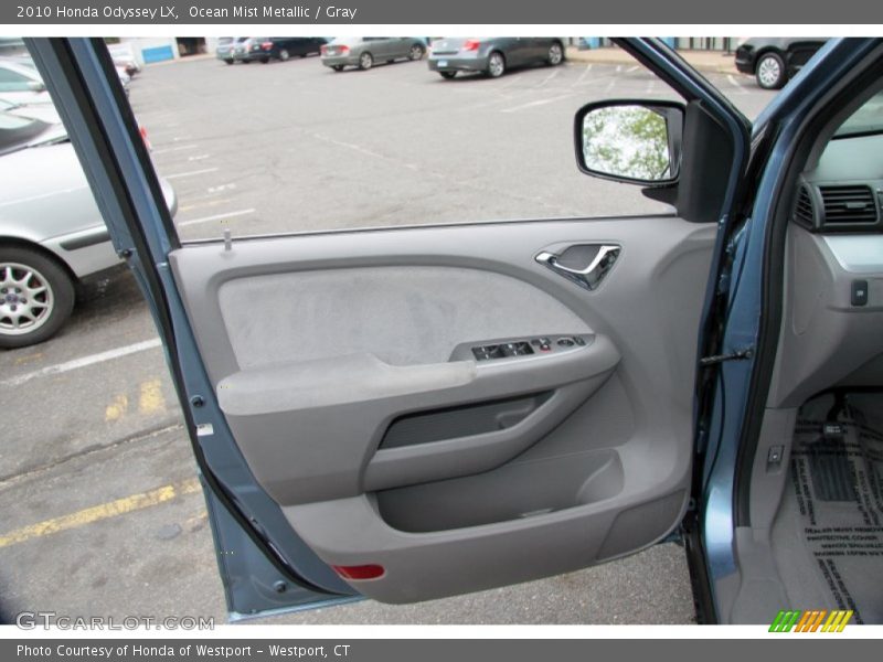 Ocean Mist Metallic / Gray 2010 Honda Odyssey LX