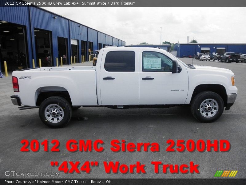 Summit White / Dark Titanium 2012 GMC Sierra 2500HD Crew Cab 4x4