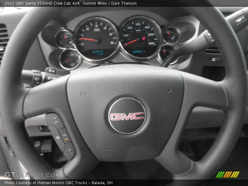 Summit White / Dark Titanium 2012 GMC Sierra 2500HD Crew Cab 4x4