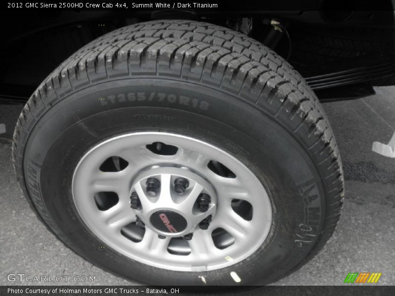Summit White / Dark Titanium 2012 GMC Sierra 2500HD Crew Cab 4x4