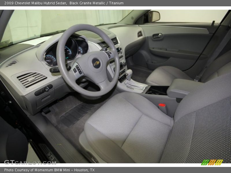 Black Granite Metallic / Titanium 2009 Chevrolet Malibu Hybrid Sedan