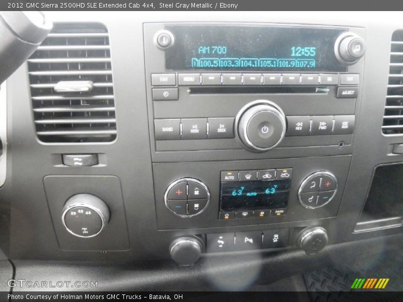 Steel Gray Metallic / Ebony 2012 GMC Sierra 2500HD SLE Extended Cab 4x4