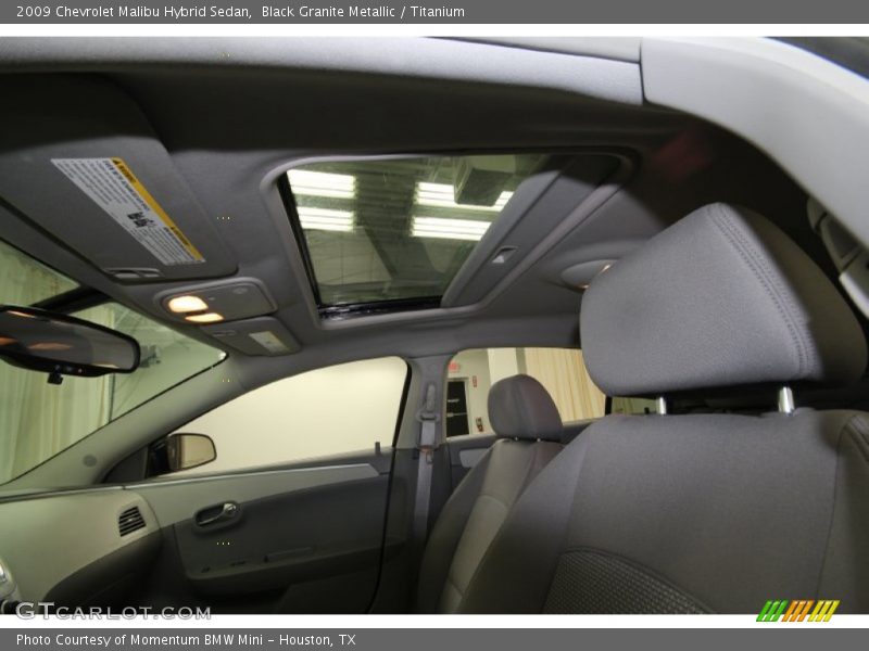 Black Granite Metallic / Titanium 2009 Chevrolet Malibu Hybrid Sedan