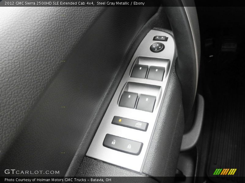Steel Gray Metallic / Ebony 2012 GMC Sierra 2500HD SLE Extended Cab 4x4
