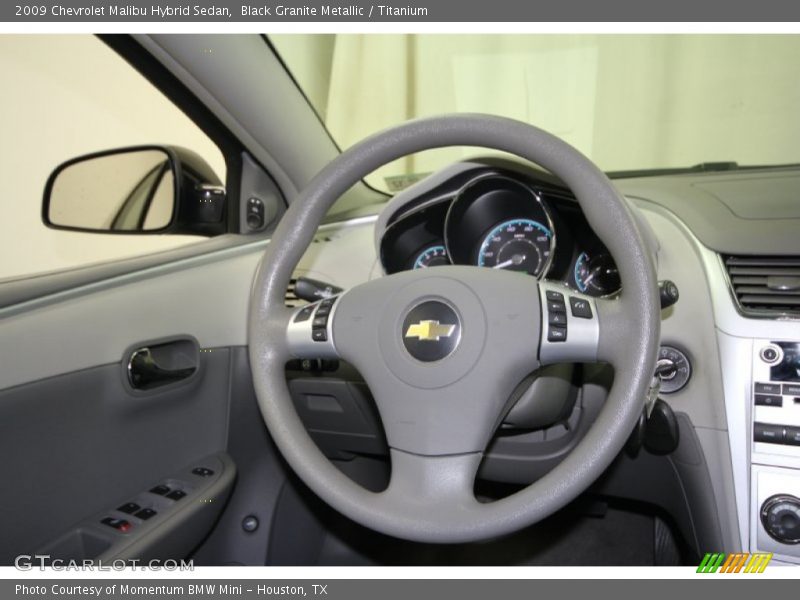 Black Granite Metallic / Titanium 2009 Chevrolet Malibu Hybrid Sedan