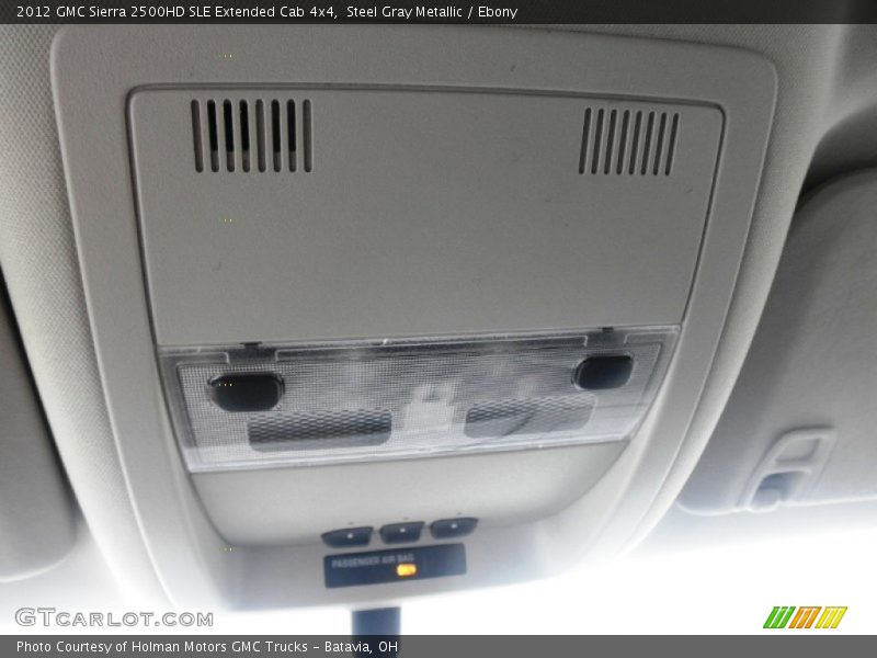 Steel Gray Metallic / Ebony 2012 GMC Sierra 2500HD SLE Extended Cab 4x4
