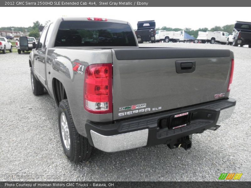 Steel Gray Metallic / Ebony 2012 GMC Sierra 2500HD SLE Extended Cab 4x4