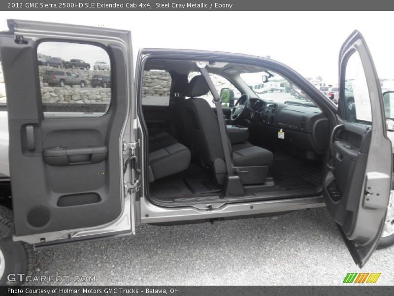 Steel Gray Metallic / Ebony 2012 GMC Sierra 2500HD SLE Extended Cab 4x4