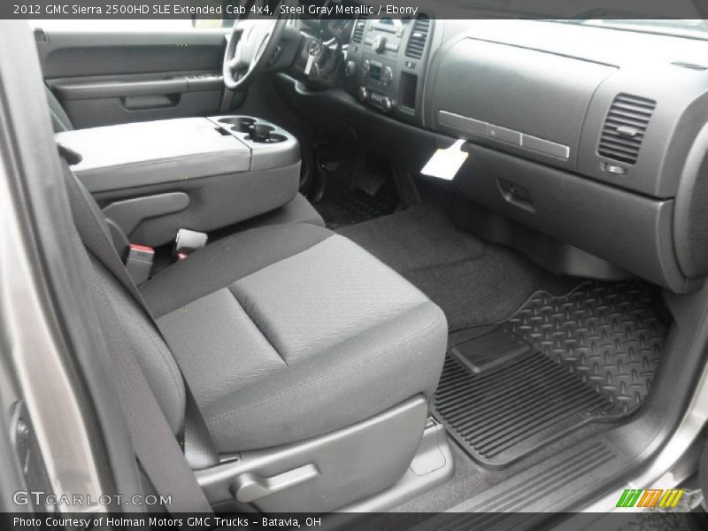 Steel Gray Metallic / Ebony 2012 GMC Sierra 2500HD SLE Extended Cab 4x4