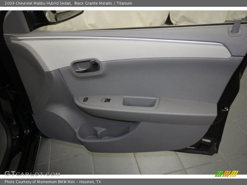Black Granite Metallic / Titanium 2009 Chevrolet Malibu Hybrid Sedan