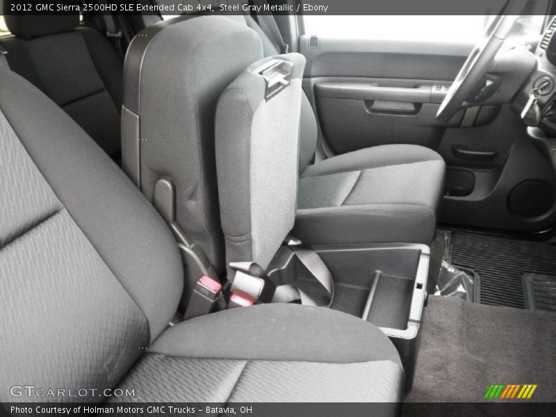 Steel Gray Metallic / Ebony 2012 GMC Sierra 2500HD SLE Extended Cab 4x4